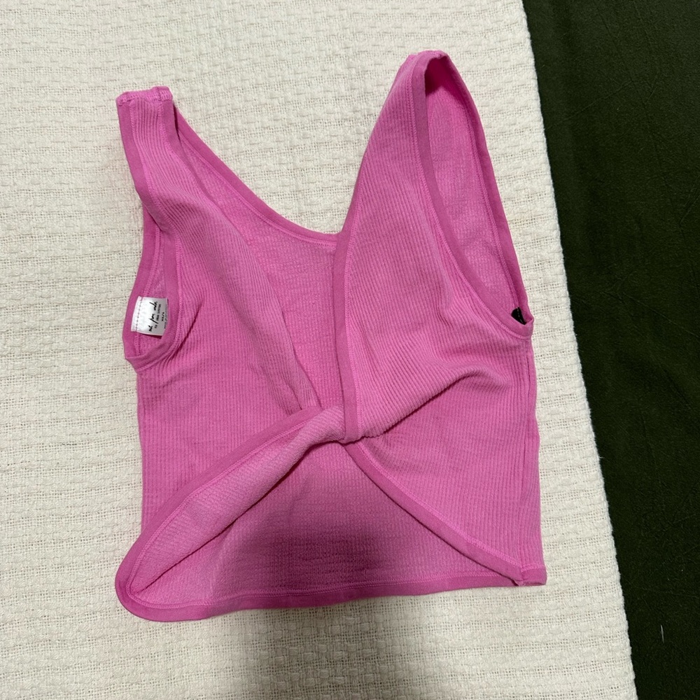 Urban outfitters women’s pink twist crop top